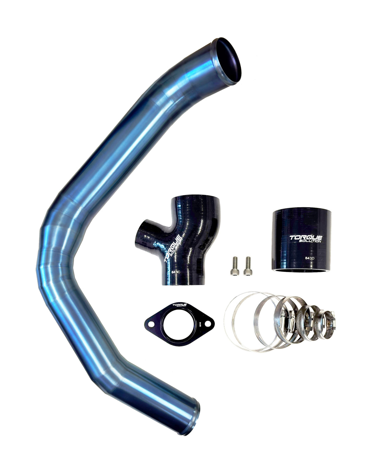 Torque Solution Titanium Top Mount Charge Pipe