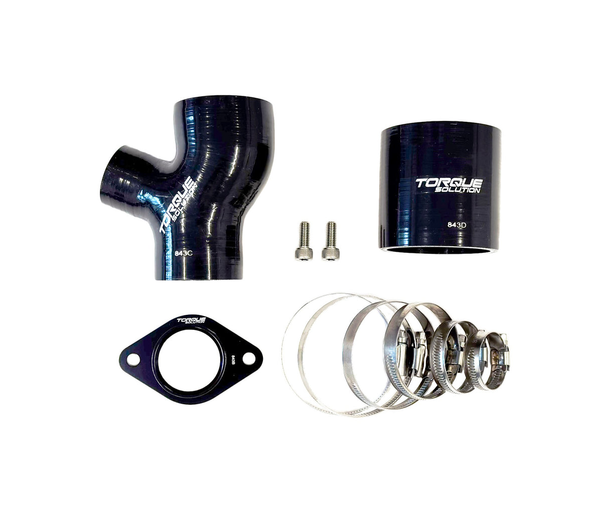 Torque Solution Titanium Top Mount Charge Pipe