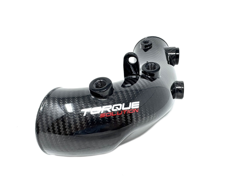 Torque Solution Carbon Fibre Hard Turbo Inlet - OEM (2.4")