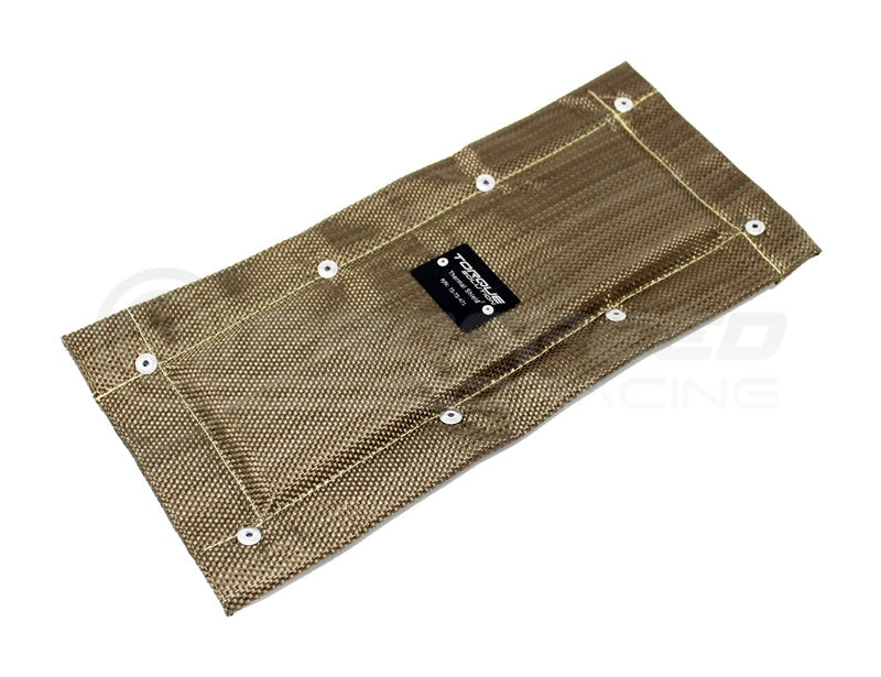 Torque Solution Titanium Thermal Heat Shield - Universal Exhaust Pipe and Catalytic Converter Blanket 6 X 13 in