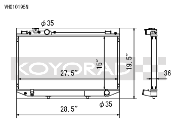 Koyorad Aluminium Racing Radiator