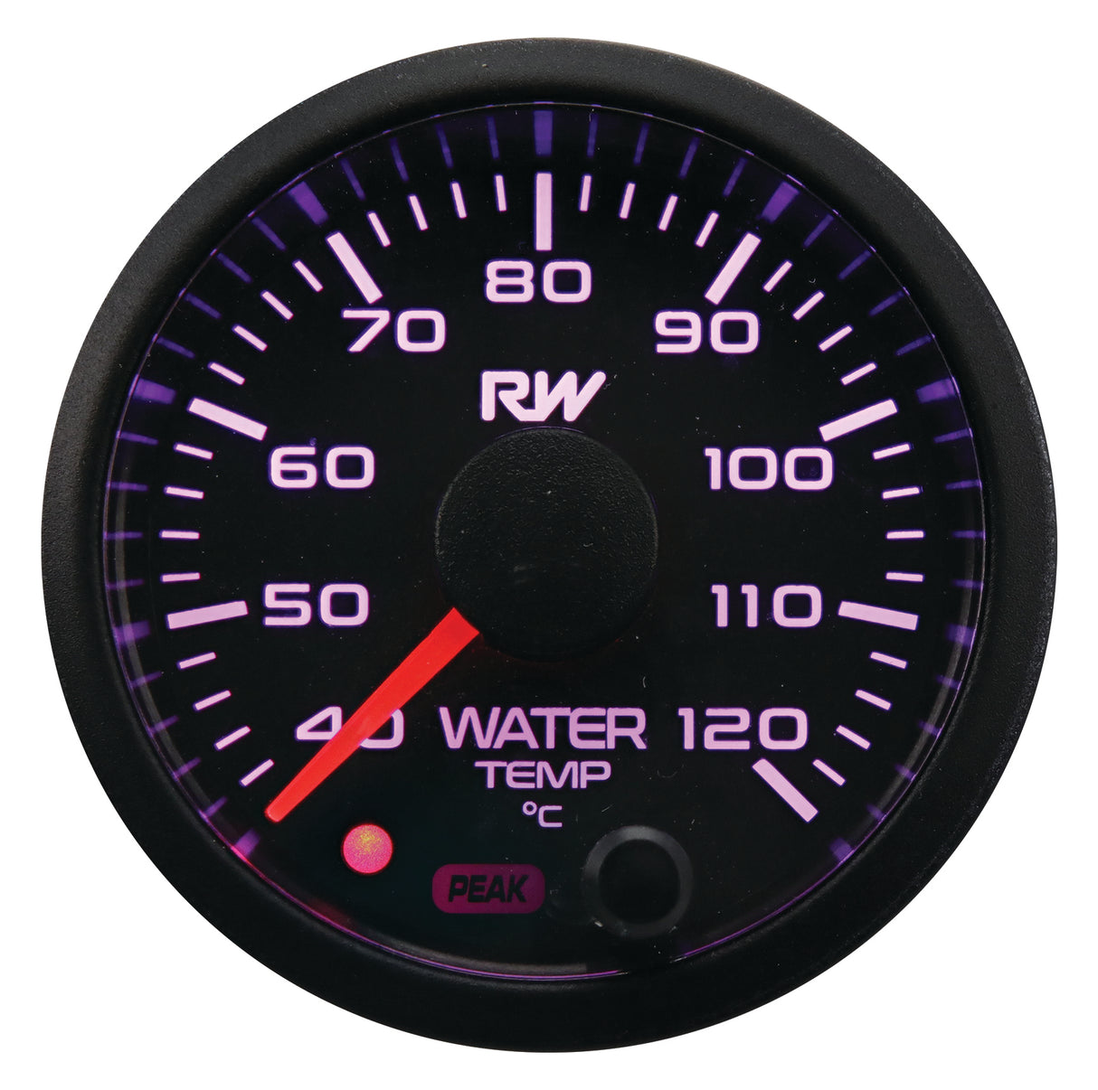 Raceworks 52mm Electronic Water Temperature Gauge