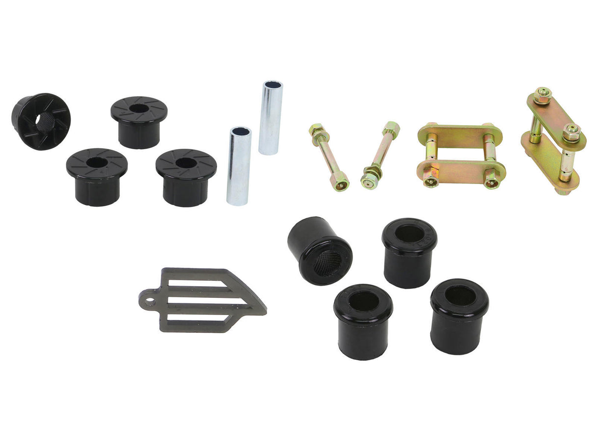 Whiteline Rear Spring Bushing and Greaseable Shackle/Pin Kit