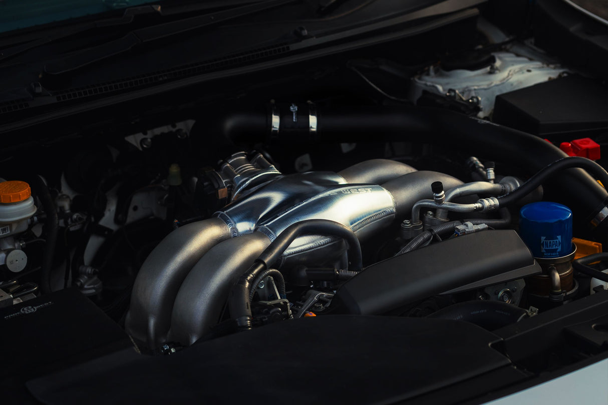 Process West Intake Manifold w/Port Injection Fuel Rails - Raw Finish