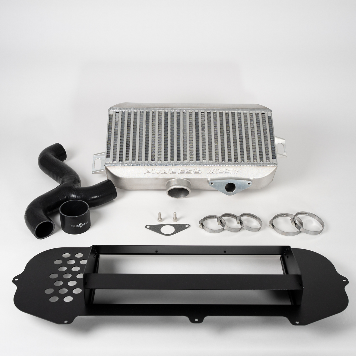 Process West Top Mount Intercooler Kit Black - Subaru WRX 03-07/STI 06-07