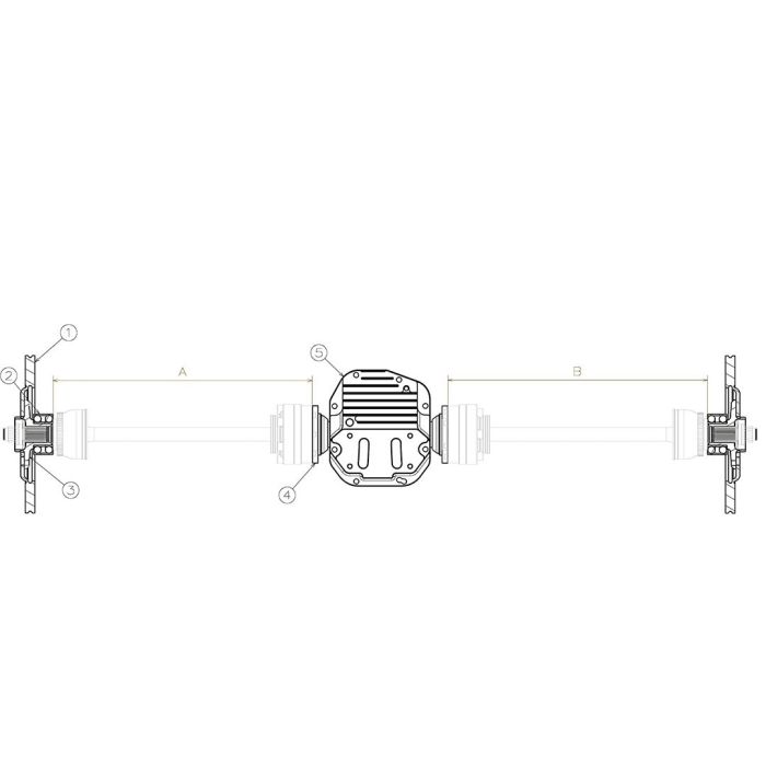 Wisefab Rear Halfshafts Kit