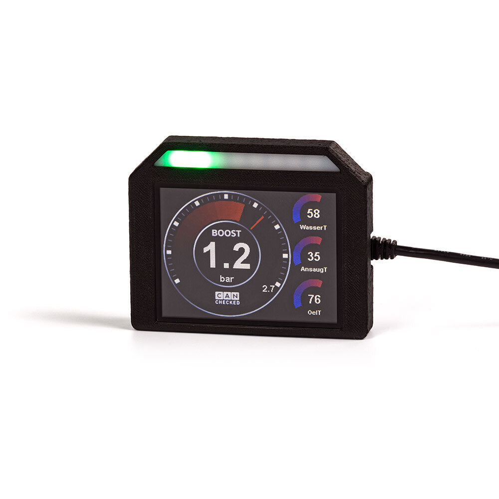 CANchecked MFD32S Gen2 Programmable Touch Screen CanBus Display w/Shift Light