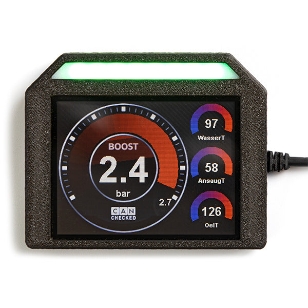 CANchecked MFD32S Gen2 Programmable Touch Screen CanBus Display w/Shift Light
