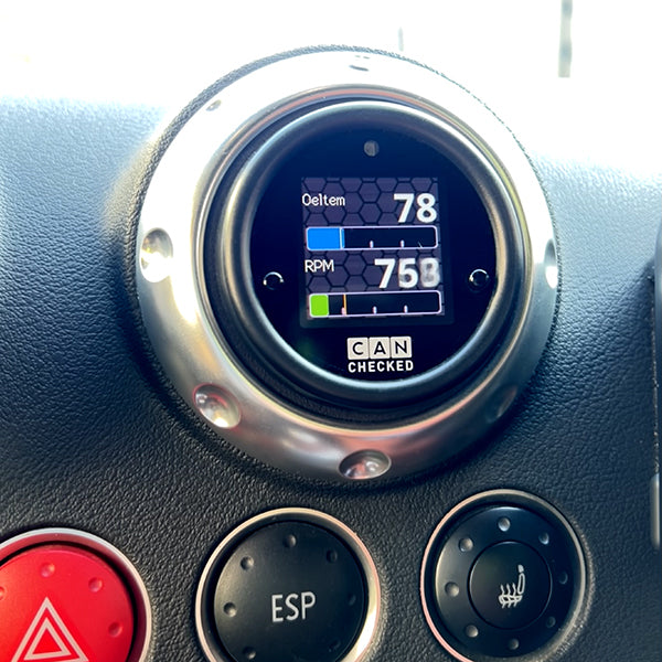 CANchecked MFD15 Gen2 OLED Programmable CanBus Gauge Display Kit