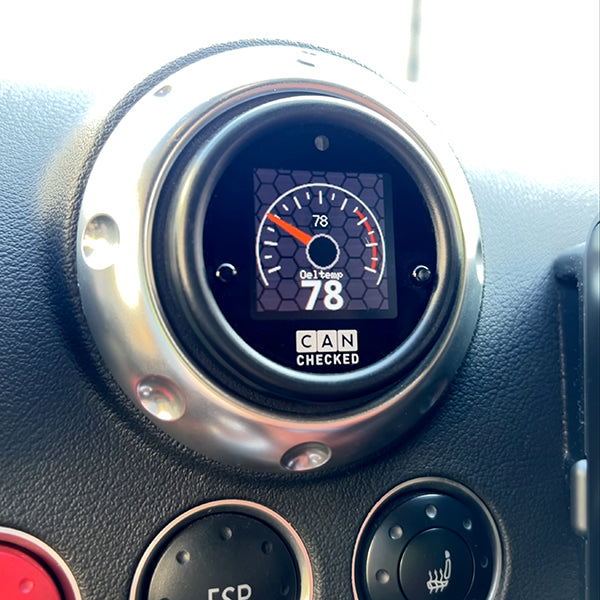 CANchecked MFD15 Gen2 OLED Programmable CanBus Gauge Display Kit