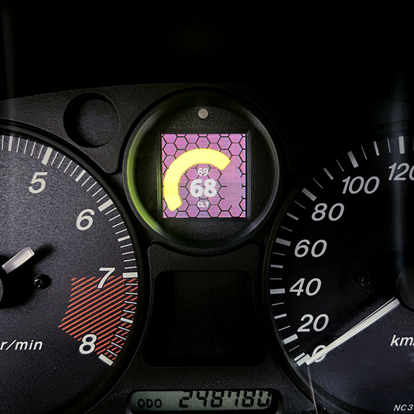 CANchecked MFD15 Gen2 OLED Programmable CanBus Gauge Display
