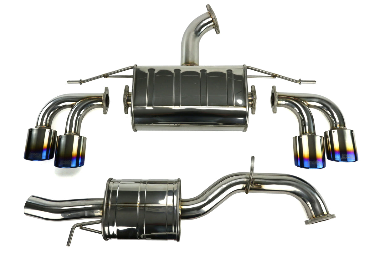 Invidia Q300 Non-Valved Turbo Back Exhaust w/Oval Tips