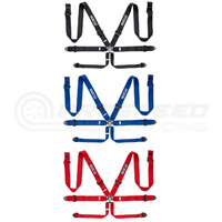Sparco FIA Approved 6 Point Harness - 3" Shoulder Straps, Aluminium Hardware