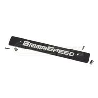 Grimmspeed License Plate Delete Black/Silver - Subaru WRX & STI 15-21