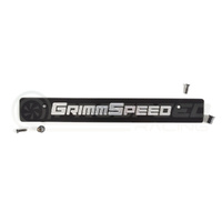 Grimmspeed License Plate Delete Black/Silver - Subaru Forester 97-13