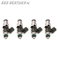 ID1050-XDS Injectors Set of 4, 48mm Length, 14mm Grey Adaptor Top, 14mm Lower O-ring - Honda S2000 AP2/Civic/Integra/Accord (K20/K24)