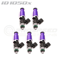 ID1050-XDS Injectors Set of 5, 60mm Length, 14mm Purple Adaptor Top, 14mm Lower O-Ring - Ford Focus XR5 LS/LT/LV