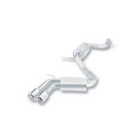 Borla S-Type 2.5" Cat Back Exhaust w/Polished Rolled Tips - VW Golf GTI Mk5
