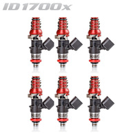 ID1700-XDS Injector Set of 6, 48mm Length, 11mm Red Adaptor Top, 14mm Lower O-Ring