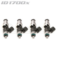 ID1700-XDS Injectors Set of 4, 48mm Length, 14mm Grey Adaptor Top, 14mm Lower O-ring - Honda S2000 AP2/Civic/Integra/Accord (K20/K24)