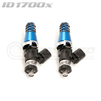 ID1700-XDS Injectors Set of 2, 60mm Length, 11mm Blue Adaptor Top, Denso Lower Cushion - Mazda RX-8 (Secondary Injector)