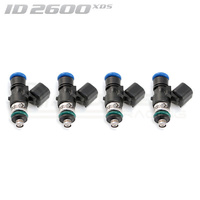 ID2600-XDS Injectors Set of 4, 34mm Length, 14mm Top O-Ring, 14mm Lower O-Ring