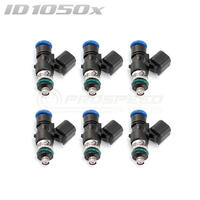 ID2600-XDS Injectors Set of 6, 34mm Length, 14mm Top O-Ring, 14mm Lower O-Ring