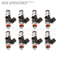 ID2600-XDS Injectors Set of 8, 48mm Length, 14mm Grey Adaptor Top, 15mm Lower O-Ring - Holden/HSV/GM LS2