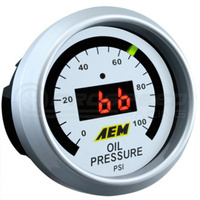 AEM Digital Oil/Fuel Pressure Gauge (0-100psi) 