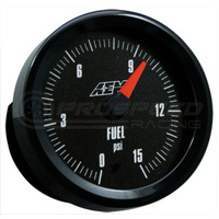 AEM Fuel Pressure Gauge 0-15psi w/Analog Face 