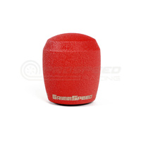 Grimmspeed Stubby Stainless Steel Shift Knob Red Powder Coat - All Subaru/BRZ/Toyota 86/Ford Focus RS/Mustang