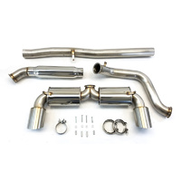 ETS Non-Resonated Cat Back Exhaust w/Mufflers - Ford Focus RS LZ 16-17