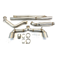 ETS Non-Resonated Extreme Cat Back Exhaust No Mufflers - Ford Focus RS LZ 16-17