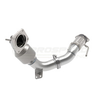 aFe Twisted Steel 3" Down Pipe w/High Flow Cat - Hyundai Veloster Turbo JS 19+