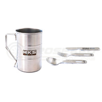 HKS Drum Can Mug & Cutlery Set
