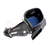 AFE Polished Carbon Fibre Intake w/Wet Filter - Jeep Grand Cherokee Trackhawk WK2 17-21 (6.2L)