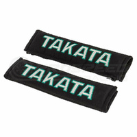 Takata Racing Harness Pads Black PAIR - 3"