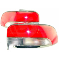 Rear Tail Lights PAIR - Red & Clear (STI MY99-00 SEDAN)