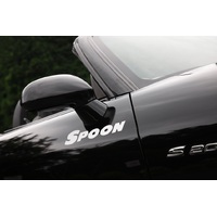 Spoon Sports Team Sticker Black 300mm