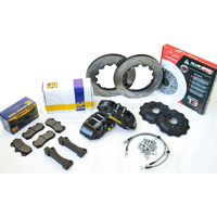 AP Racing 6 Pot 9040 Front Braket Kit w/DBA Rotors - Subaru WRX/STI/FXT/LGT/BRZ/Toyota 86