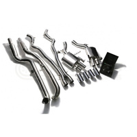 Armytrix Stainless Steel Valvetronic Catback Exhaust System Quad Carbon Tips BMW F10 M5 12-18