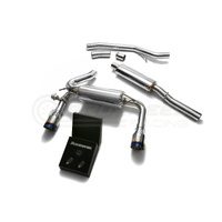 Armytrix Stainless Steel Exhaust System Dual Titanium Tips Ford Focus RS MKII 16-18
