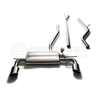 Armytrix Stainless Steel Valvetronic Catback Exhaust System Dual Chrome Silver Tips Mercedes-Benz A-Class W176 2WD 13-15