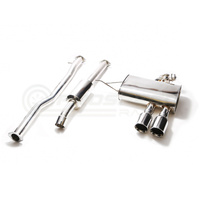 Armytrix Stainless Steel Valvetronic Catback Exhaust System Dual Carbon Tips Mini Cooper S F56 14-18