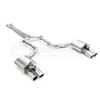 Armytrix Stainless Steel Valvetronic Exhaust System Quad Chrome Silver Tips Porsche 970 Panamera | S 10-13