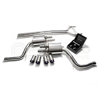 Armytrix Stainless Steel Valvetronic Exhaust System Quad Carbon Tips Porsche 970 Panamera 3.0T 14-16