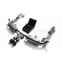 Armytrix Stainless Steel Valvetronic Exhaust System Dual Matte Black Tips Porsche 718 Boxster | Cayman 17-18