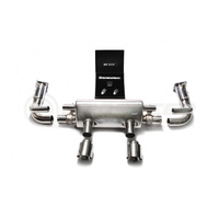 Armytrix Stainless Steel Sport High-Flow Valvetronic Exhaust System Dual Chrome Silver Tips Porsche 991.2 Carrera 17-19