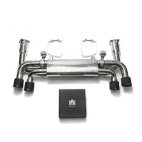 Armytrix Stainless Steel Sport Race Valvetronic Exhaust System Quad Carbon Tips Porsche 991.2 Carrera 17-19