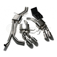 Armytrix Stainless Steel Valvetronic Exhaust System Quad Chrome Silver Tips Porsche Macan S | GTS | Turbo 15-18